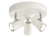 Aneta Lighting PILOT 3-SPOT plate, hvit, 3 x GU10 (7041661258396)