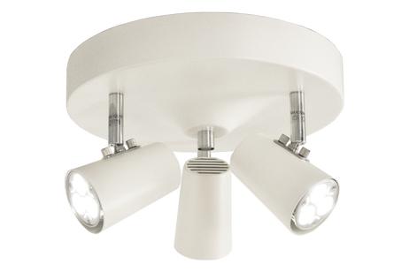 Aneta Lighting PILOT 3-SPOT plate, hvit, 3 x GU10 (7041661258396)