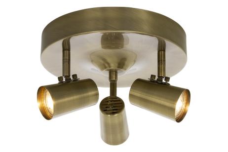 Aneta Lighting PILOT 3-SPOT plate, antik, 3 x GU10