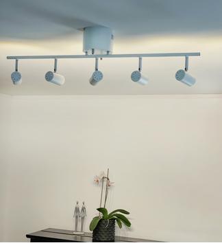 Aneta Lighting GUSTO 5-SPOT skinne, hvit, 5 x 5W LED (7041661258495)