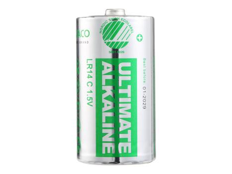 Deltaco Ultimate batteri - Svaneøkomerket - 10 x LR14 / C type - Alkalisk (ULTB-LR14-10P)