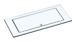 EVOLINE BackFlip frostet hvitt glass - 2x stikk 1x USB-C lader
