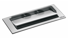 EVOline BackFlip rustfritt stål - 2x stikk 1x USB-C lader