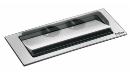 EVOLINE BackFlip rustfritt stål - 2x stikk 1x USB-C lader