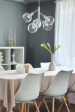 Aneta Lighting ATOM taklampe 5-lys, hvit/ klart (7041661274150)