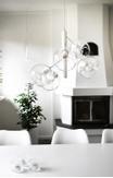 Aneta Lighting ATOM taklampe 5-lys, hvit/ klart (7041661274150)