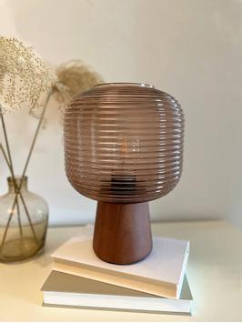 Aneta Lighting AURA bordlampe,  brunbeis/ brun,  E27 (7041661273771)