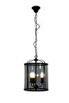 Aneta Lighting BUDGIE taklampe 28 cm, svart/ sotet,  3 x E14 (7041661274549)