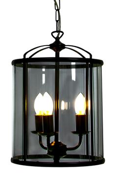 Aneta Lighting BUDGIE taklampe 28 cm, svart/ sotet,  3 x E14 (7041661274549)