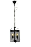 Aneta Lighting BUDGIE taklampe, 23 cm, svart/ sotet,  2 x E14 (7041661274532)