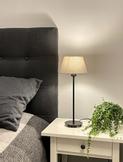 Aneta Lighting ESTER bordampe, svart, E14 (7041661274600)