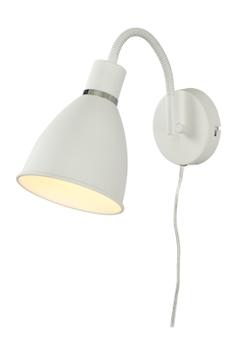 Aneta Lighting IDRE vegglampe,  hvit, E27 (7041661274679)
