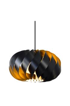 Aneta Lighting IMPERIAL taklampe 45cm, svart/ gull,  E27 (7041661273566)