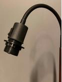 Aneta Lighting LJUSDAL gulvlampe 1-arm, svart/ valnøt,  med skjerm Futura 84301-15 separat packet (7392986770545)