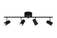 Aneta Lighting PILOT takspot rak 4:a, svart, 4 x GU10 (7041661273818)