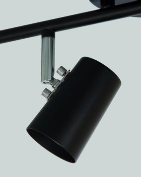 Aneta Lighting PILOT takspot rak 4:a, svart, 4 x GU10 (7041661273818)