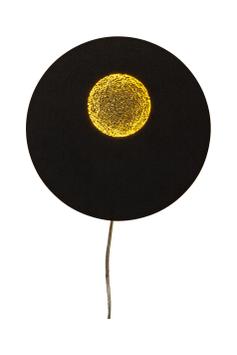 Aneta Lighting PLANET vegglampe,  svart/ gull,  LED, 3-trinns dimmer (7041661274587)