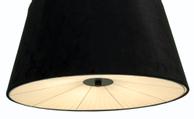 Aneta Lighting OMEGA taklampe, svart m svart takkopp, 4 x E27 (7041661269668)