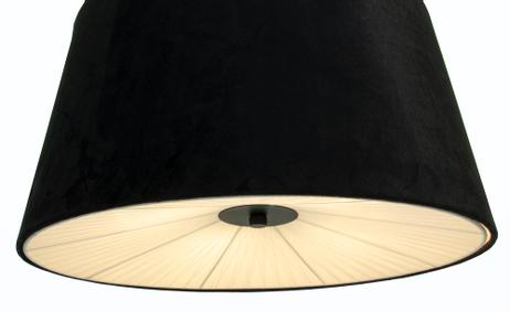 Aneta Lighting OMEGA taklampe, svart m svart takkopp, 4 x E27 (7041661269668)