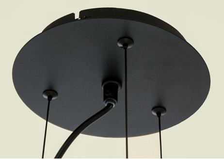 Aneta Lighting OMEGA taklampe, svart m svart takkopp, 4 x E27 (7041661269668)