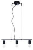 Aneta Lighting STRICT taklampe 3-lys rett, svart, 3 x E27 (7041661271920)