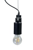Aneta Lighting STRICT taklampe 3-lys rett, svart, 3 x E27 (7041661271920)