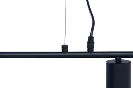Aneta Lighting STRICT taklampe 3-lys rett, svart, 3 x E27 (7041661271920)