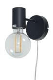 Aneta Lighting STRICT vegglampe,  svart, E27 (7041661271906)