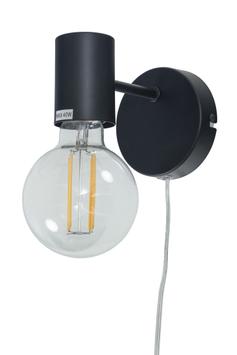 Aneta Lighting STRICT vegglampe,  svart, E27 (7041661271906)