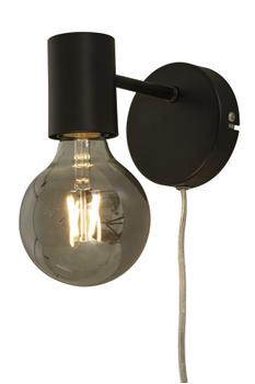Aneta Lighting STRICT vegglampe,  svart, E27 (7041661271906)
