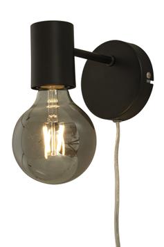 Aneta Lighting STRICT vegglampe,  svart, E27 (7041661271906)