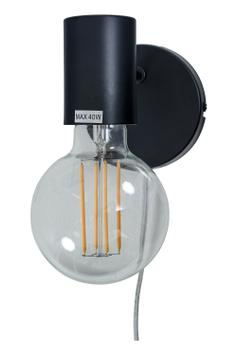 Aneta Lighting STRICT vegglampe,  svart, E27 (7041661271906)