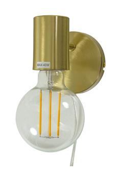Aneta Lighting STRICT vegglampe,  matt messing, E27 (7041661272453)