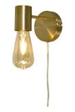 Aneta Lighting STRICT vegglampe,  matt messing, E27 (7041661272453)