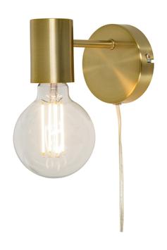 Aneta Lighting STRICT vegglampe,  matt messing, E27 (7041661272453)