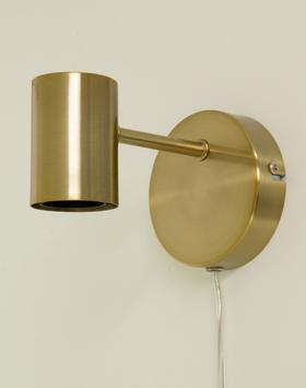 Aneta Lighting STRICT vegglampe,  matt messing, E27 (7041661272453)