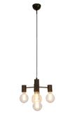 Aneta Lighting STRICT taklampe 4-lys, svart, 4 x E27 (7041661271937)