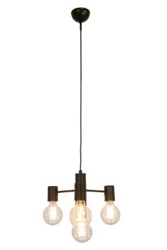 Aneta Lighting STRICT taklampe 4-lys, svart, 4 x E27 (7041661271937)