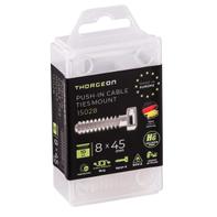 ThorgeOn Stripsfeste for mur ø8mm 10stk hvit