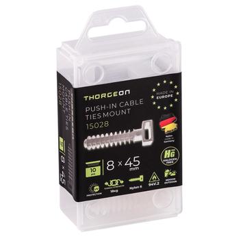 ThorgeOn Stripsfeste for mur ø8mm 10stk hvit