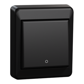 ELKO 2-polet bryter påvegg RS16 sort (1411862)