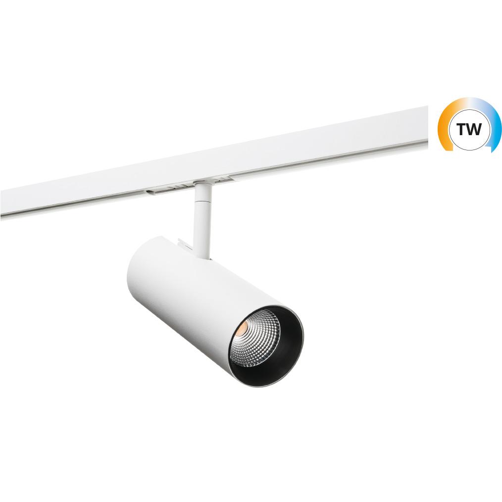 Spot ZIP Tube Mini TW LEDDIM 2000-4000K, hvit