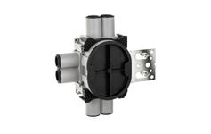 SG Veggboks 9/12mm 6-løp vertikal stender 1,5 Grå