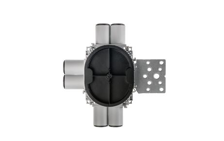 SG Veggboks 21/24mm 6-løp vertikal stender 1,5 metall Grå