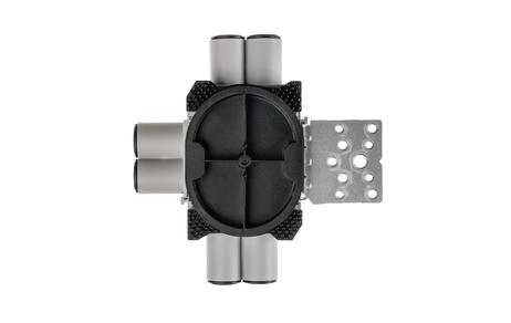 SG Veggboks 9/12mm 6-løp vertikal stender 1,5 metall Grå