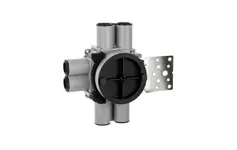 SG Veggboks Enkel 9-24mm 8-løp stender metall Grå