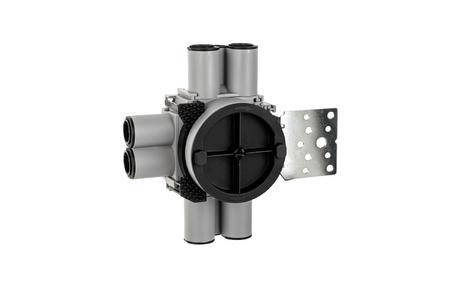 SG Veggboks Enkel 9-24mm 8-løp stender metall Grå