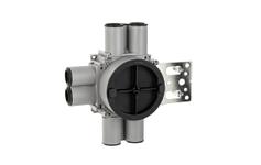 SG Veggboks Enkel 21-36mm 8-løp stender Grå