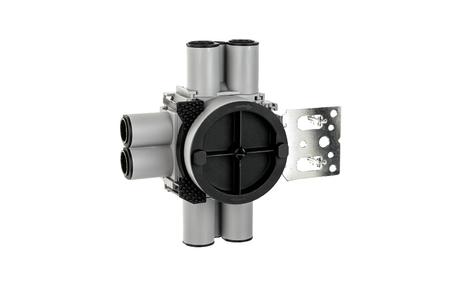 SG Veggboks Enkel 9-24mm 8-løp stender Grå