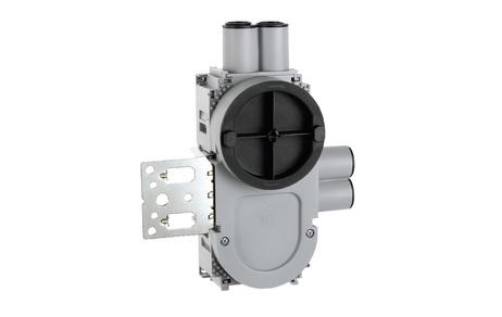 SG Veggboks Enkel 9-24mm 4-løp stender Grå